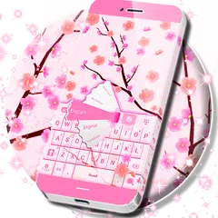 Pink Spring Flowers Keyboard