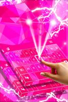 Pink Keyboard For Galaxy S5 Ekran Görüntüsü 1