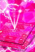 Pink Keyboard For Galaxy S5 Ekran Görüntüsü 3