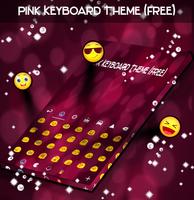 Pink Keyboard Theme (Free) poster