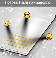 Hot Pink Theme for Keyboard poster