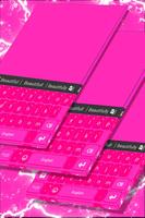 Pink Keyboard Personalization Affiche