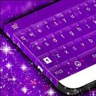 Teclado roxo cor-de-rosa ícone