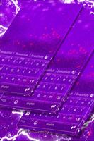 Teclado roxo cor-de-rosa Cartaz