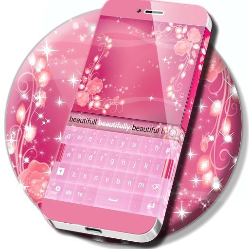 Pink Keyboard Rose Theme