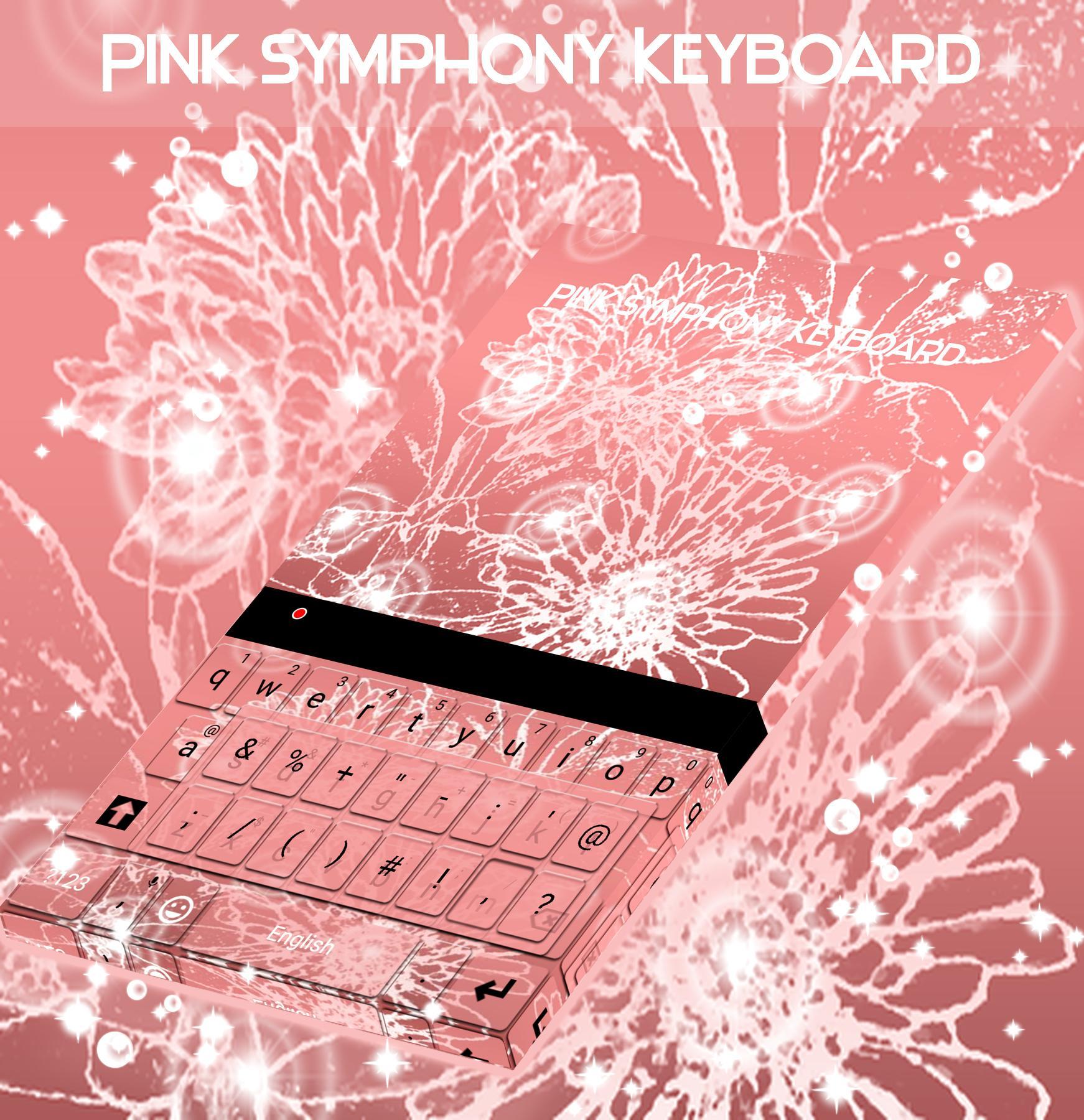 Merah muda Symphony Keyboard poster.