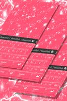 Pink Sparkle Keyboard Theme poster