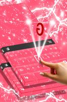 Pink Sparkle Keyboard Theme screenshot 1