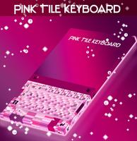 Pink Tile Teclado Cartaz