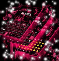 Rosa Roxo para GO Keyboard Cartaz