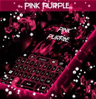 Pink Purple For GO Keyboard capture d'écran 1