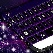 Purple Flames Keyboard-icoon