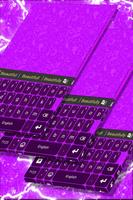Tema púrpura del teclado Poster