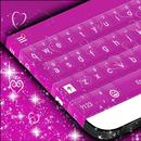 Ungu Hati Keyboard Tema APK