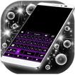 Tema roxo do teclado do néon