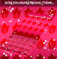 Tema Rosa Teclado Fuchsia Cartaz