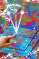 Animated Rainbow Colors Keyboard Plakat