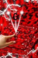 Red Camo Keyboard Theme ảnh chụp màn hình 2