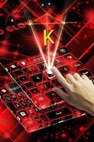 Vermelho Keyboard Glow Tema imagem de tela 1