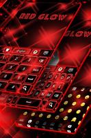 Thème Red Keyboard Glow capture d'écran 2