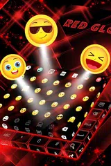 Baixar Vermelho Keyboard Glow Tema APK