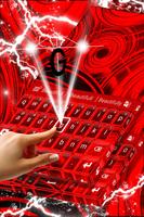 Red Neon Color Keyboard ảnh chụp màn hình 2