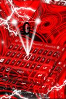 Red Neon Color Keyboard ảnh chụp màn hình 3