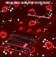 Neon Red Skin for Keyboard poster