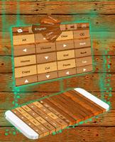 Wood Keyboard Theme capture d'écran 1