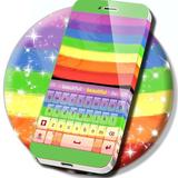Watercolor Rainbow Keyboard simgesi