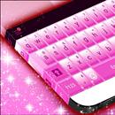 White and Pink Keyboard Theme APK