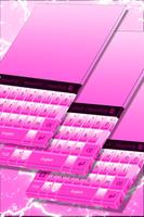 White and Pink Keyboard Theme poster