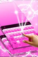 White and Pink Keyboard Theme screenshot 1
