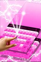 White and Pink Keyboard Theme screenshot 2