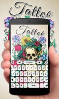 Tattoo GO Keyboard Theme Emoji plakat