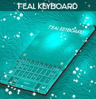 Teal Keyboard poster
