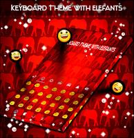 Keyboard Theme with Elefants capture d'écran 2