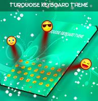 Turquoise Keyboard Theme capture d'écran 1