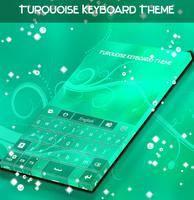 Turquoise Keyboard Theme capture d'écran 3