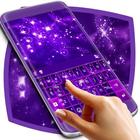 Purple Glitter Keyboard icône