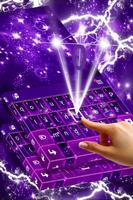 Purple Glitter Keyboard capture d'écran 1
