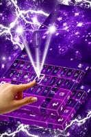 Purple Glitter Keyboard capture d'écran 2