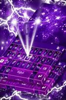 Purple Glitter Keyboard capture d'écran 3