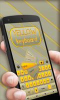 Yellow GO Keyboard Theme capture d'écran 3