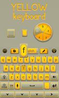 Yellow GO Keyboard Theme poster