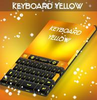 Yellow Keyboard Theme Affiche