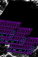 Neon Purple Keyboard Theme poster