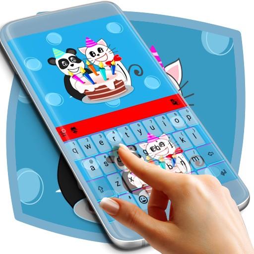 Cute Pandas Keyboard Theme