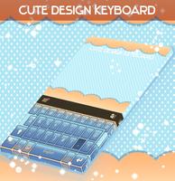 پوستر Cute Design Keyboard