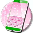 Симпатичная розовая клавиатура иконка